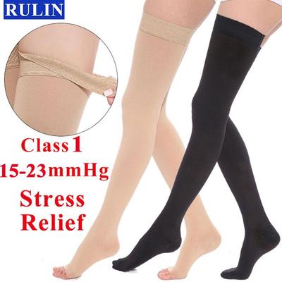 Pressure Level 1 Compression Stockings Unisex Compression Thigh Socks