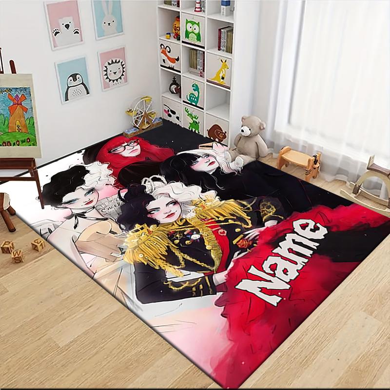 Custom Name Ghostly Urban Legends Carpet Rug Customizable Soft Washable Anti-Slip Home Living Room Sofa Mats Personalized Rug. 0909129