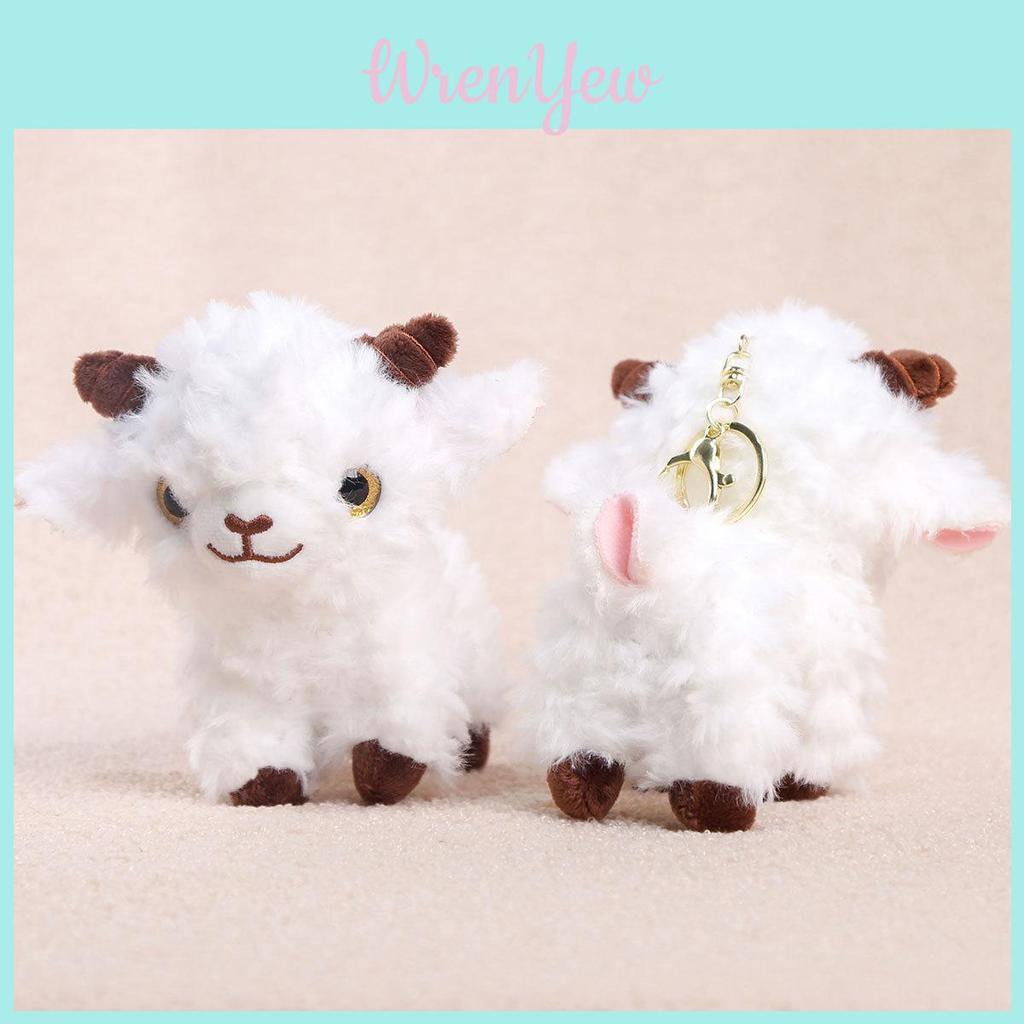 Cute Alpaca Plush Toy Keychain With Soft Short For Girls Bags And Accessories