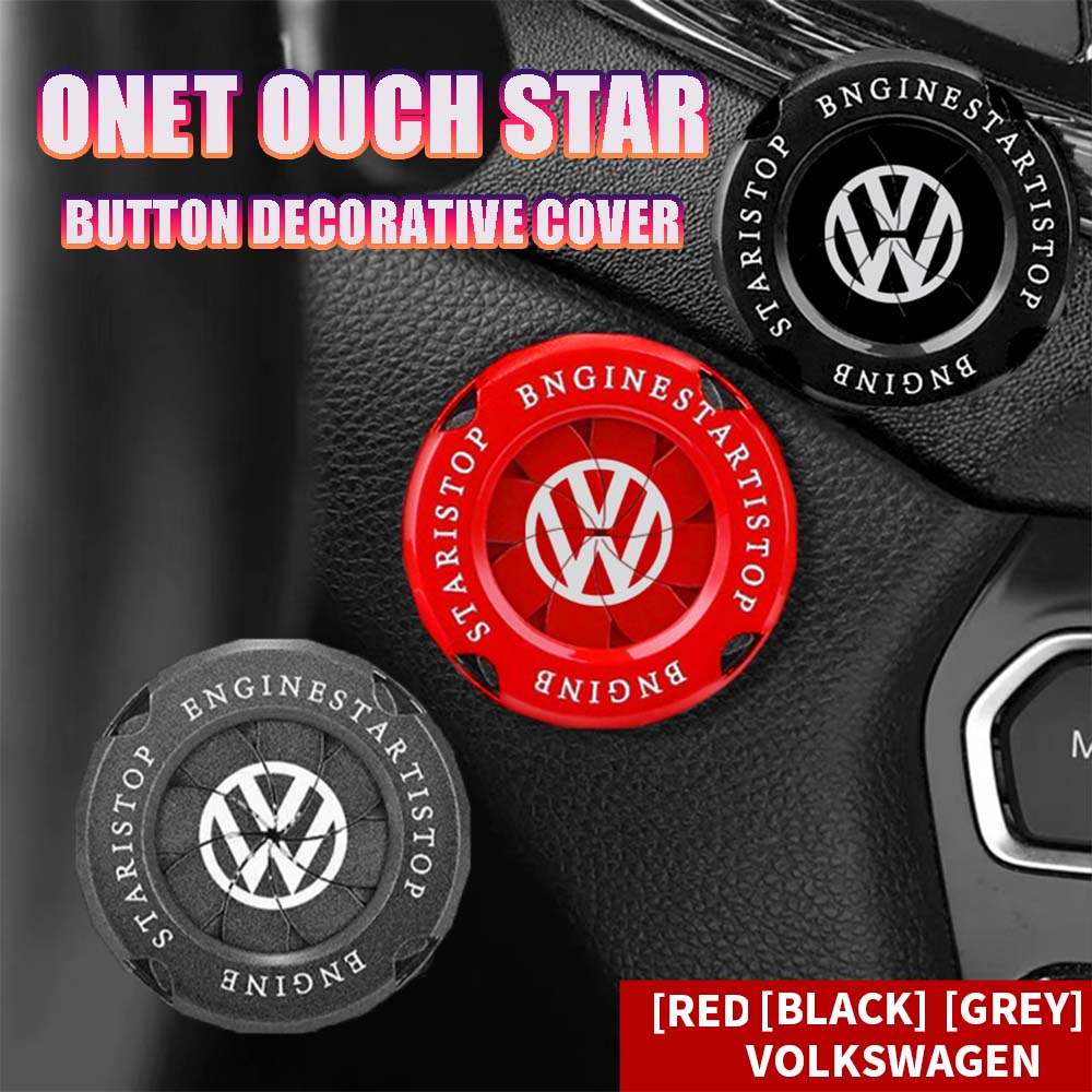 2026 Hot Car Ignition Device One-button Start Cover Decoration Sticker for VW Touran Sharan Jetta TDI R32 Passat Golf Polo GTI Scirocco ET1