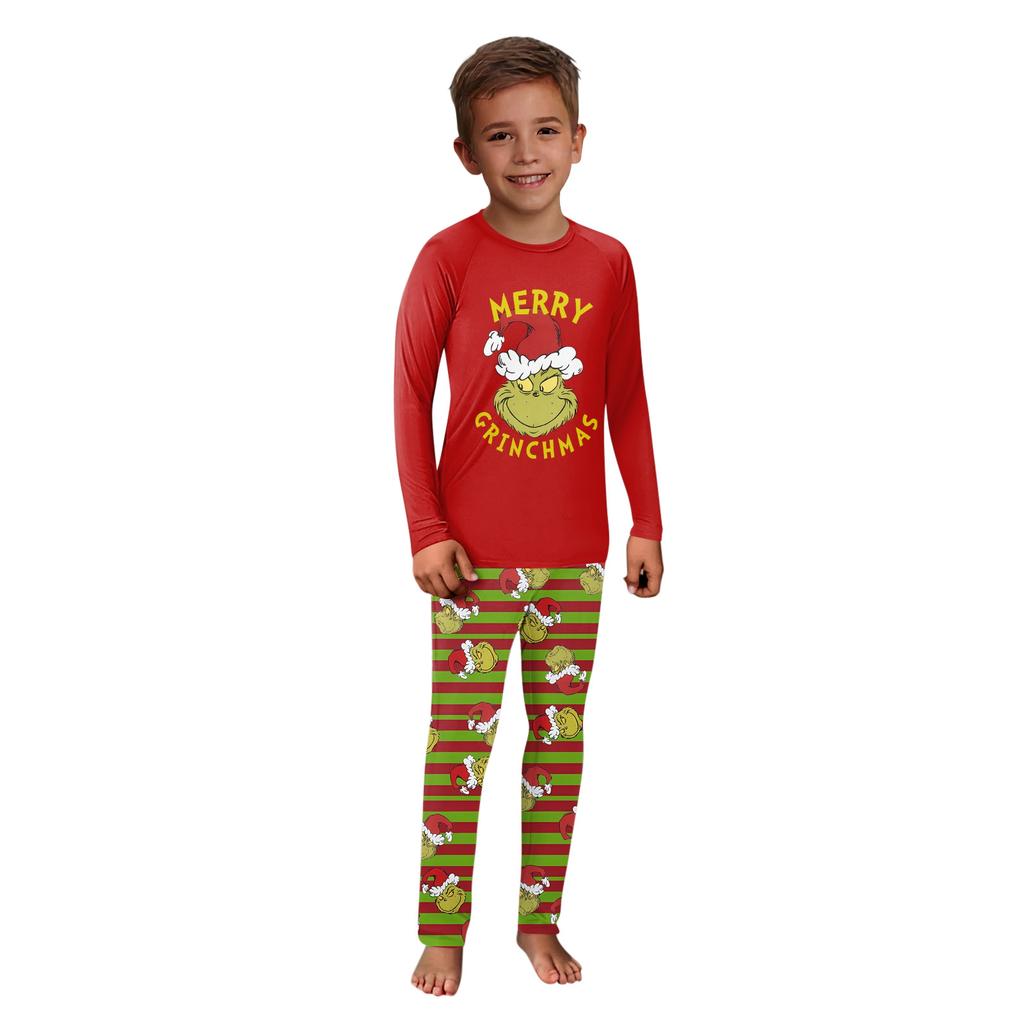 Passende Familiensets mit Weihnachtsmotiven, Langarmshirts und Hosen