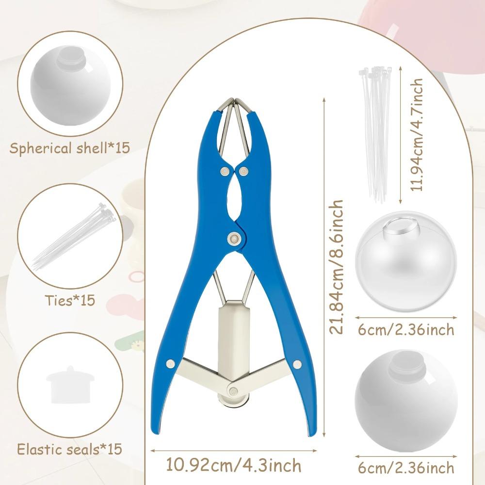 10/15/20Pcs DIY Stress Ball Kit Make Your Own Stress Toy Blank Pressure Ball Skin DIY Kit with Expander Tool for Adults Beginner