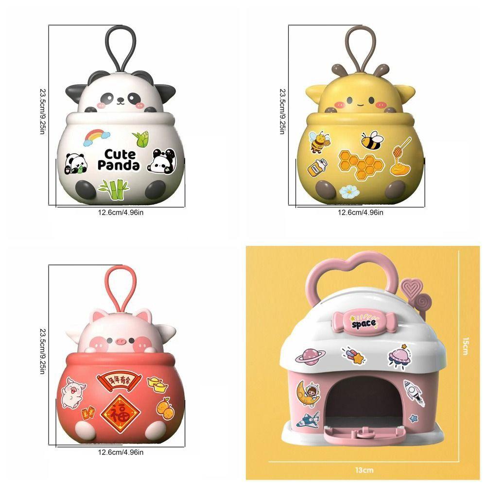Adorable Panda Piggy Bank Bee Pig Children Money Boxes Animal Bank Safe Box Coins Cash