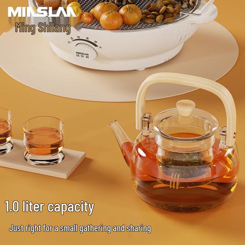 Electric Glass Tea & Health Kettle CN plug (adapter included) белый