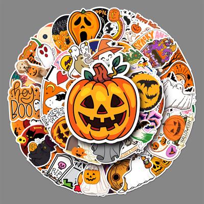 50 Halloween Graffiti Sticker Cartoon Festival Kinder Guka DIY Handyhülle Gepäckaufkleber Wasserdicht