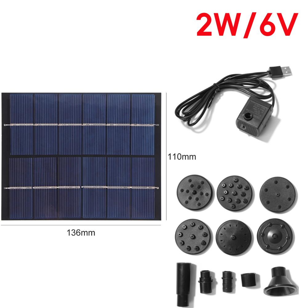 Solar Fountain Pump Water Fountain Garden Decoration Mini Solar Powered Pump Floating Water Pump for Bird Bath Aquarium Garden