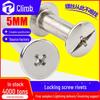 Iron Nickel-Plated Multi-Purpose Screws and Rivets Set, 5MM