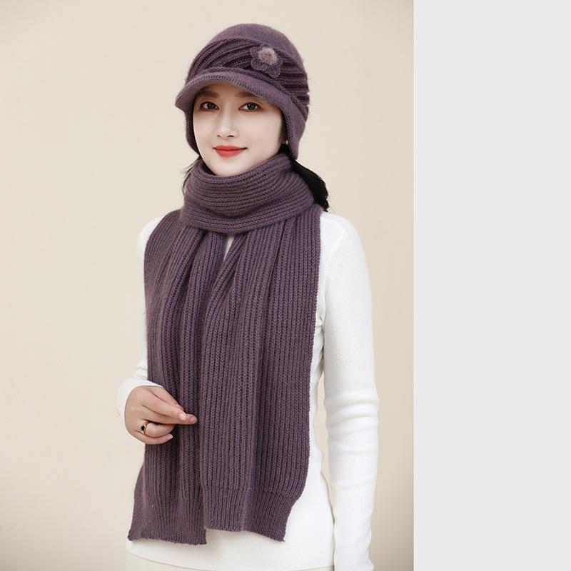 Уютный вязаный берет для женщин — зимнее тепло с защитой ушей — фото 9