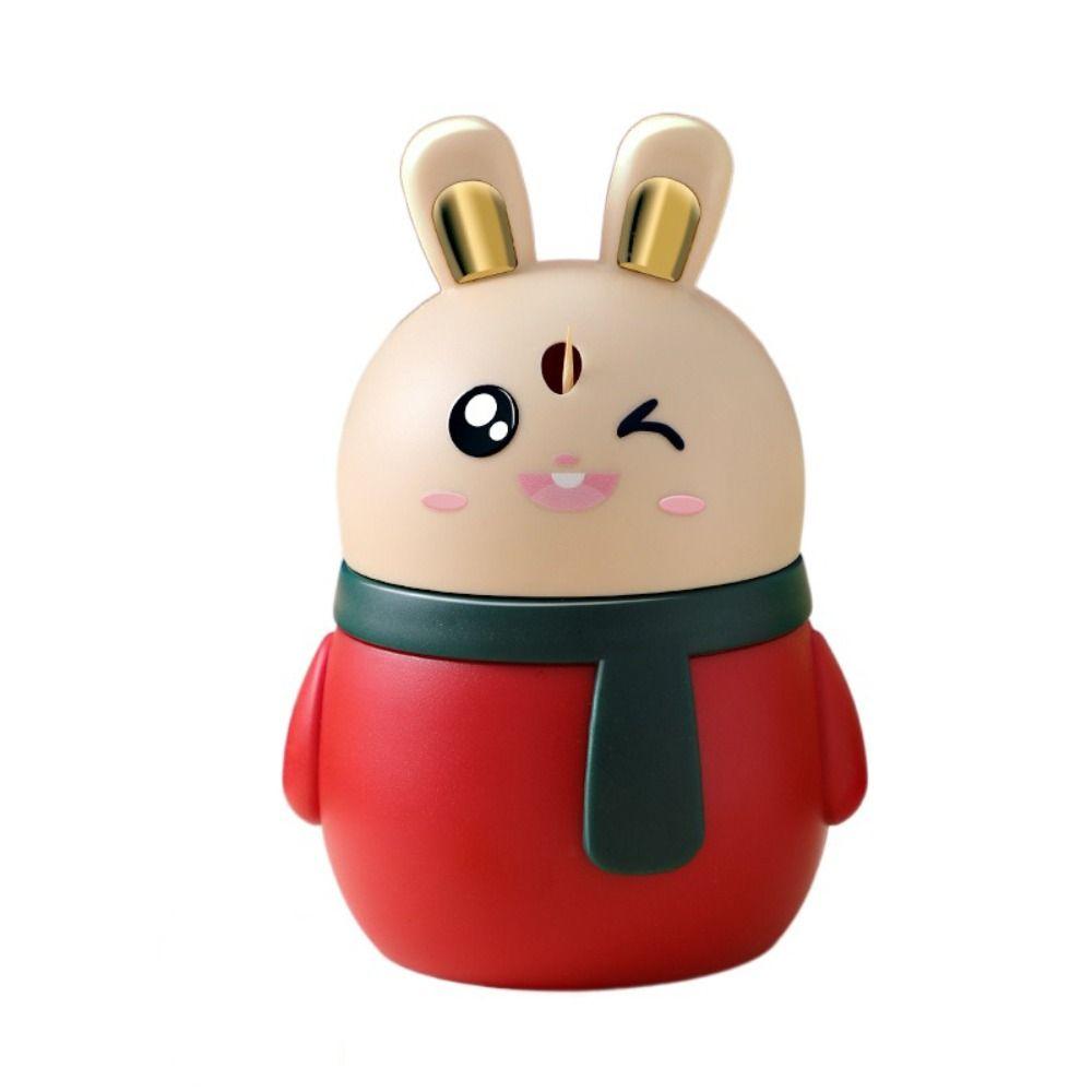 Household Automatic -Up Rabbit Toothpick Box Plastic Dust-proof Toothpick Holder Press Design Toothpick Dispenser Restaurant