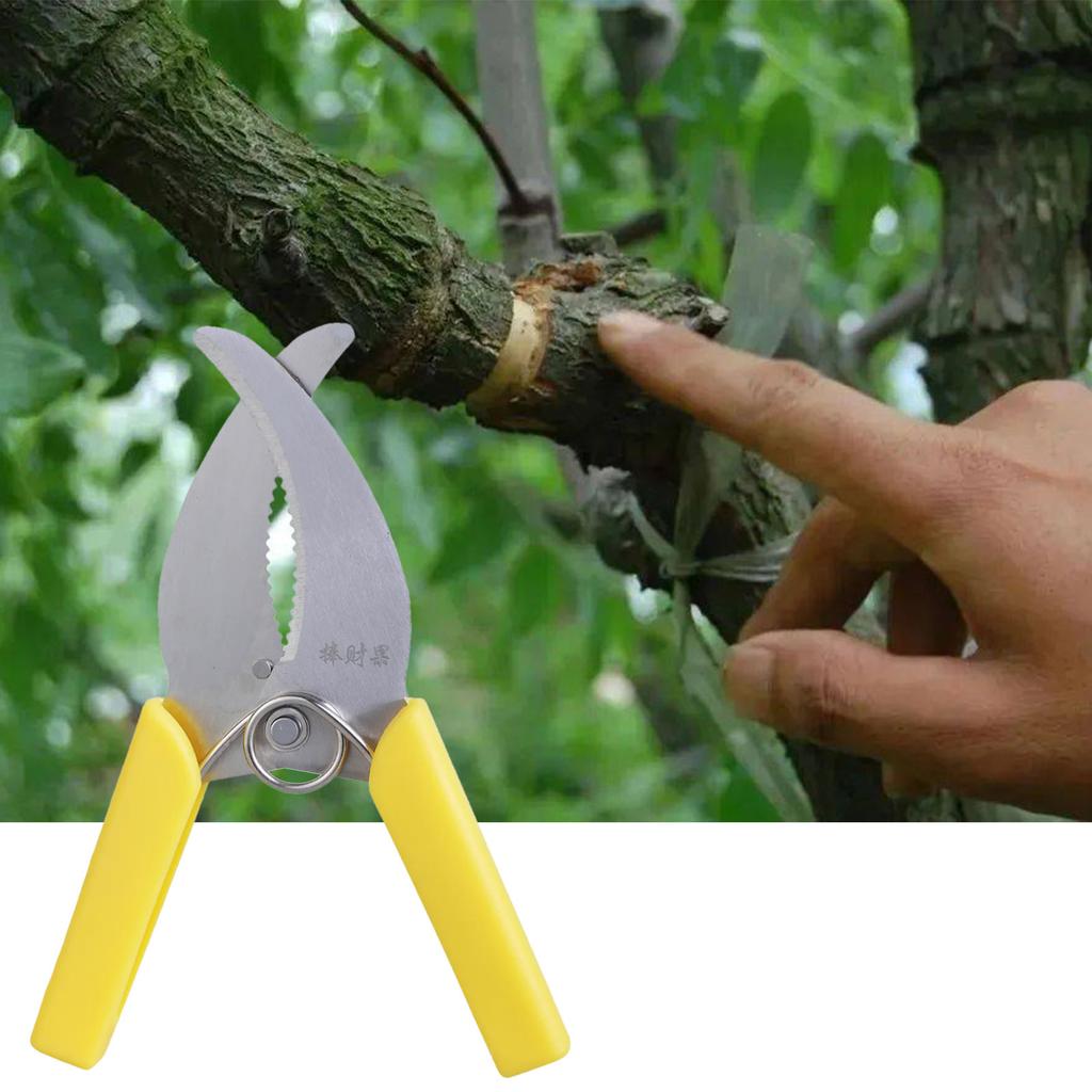 Ergonomische Gartenschere mit gelbem Griff, Gartenschere für effizientes Schneiden, Trimmen, Heimgärtnern und professionelle Nutzung