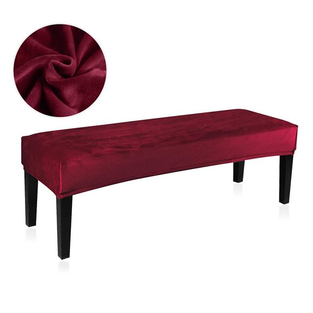 Samt Stoff Bankbezug Super Flauschig Elastisch Esszimmer Stuhl Bankbezüge Sitzbezug Für den Heimgebrauch Wohnzimmer Schlafzimmer Klavierzimmer