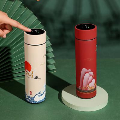 500ml Intelligent Temperature Display Insulated Tumbler 304 Stainless Steel Heat Resistant Insulated Flask Outdoor Sports