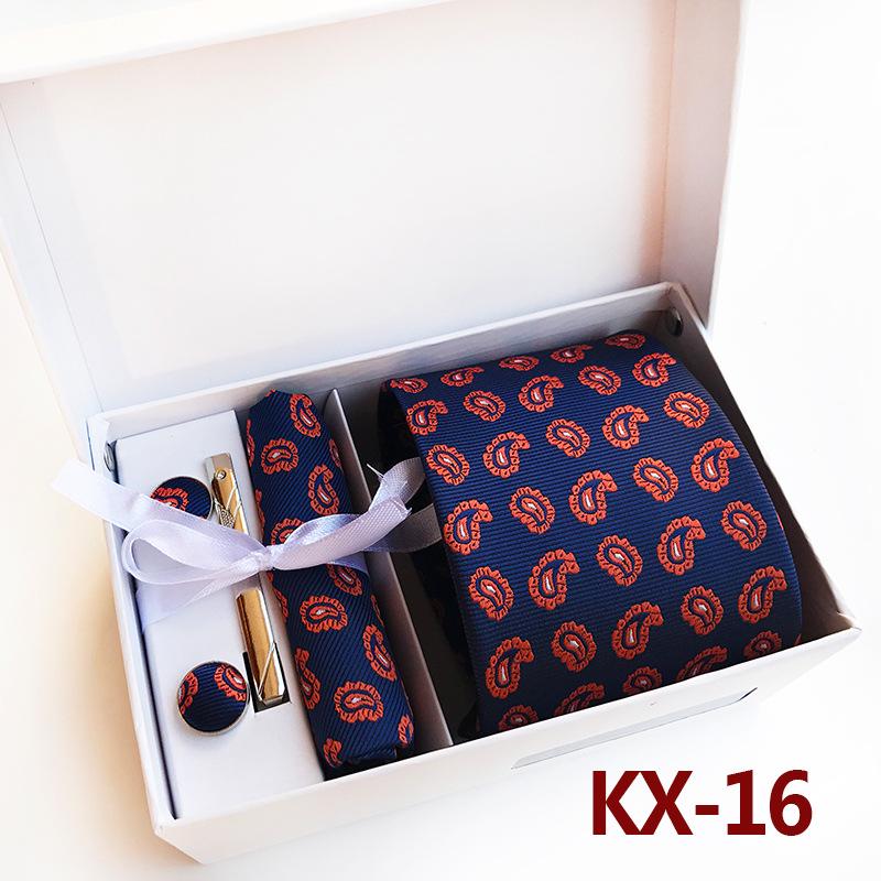 

Men s Business Executive Tie Set: Includes 6 Pieces - Collar Tie, Bow Tie, Pocket Square, Cufflinks, and Tie Clip in a Gift Box.