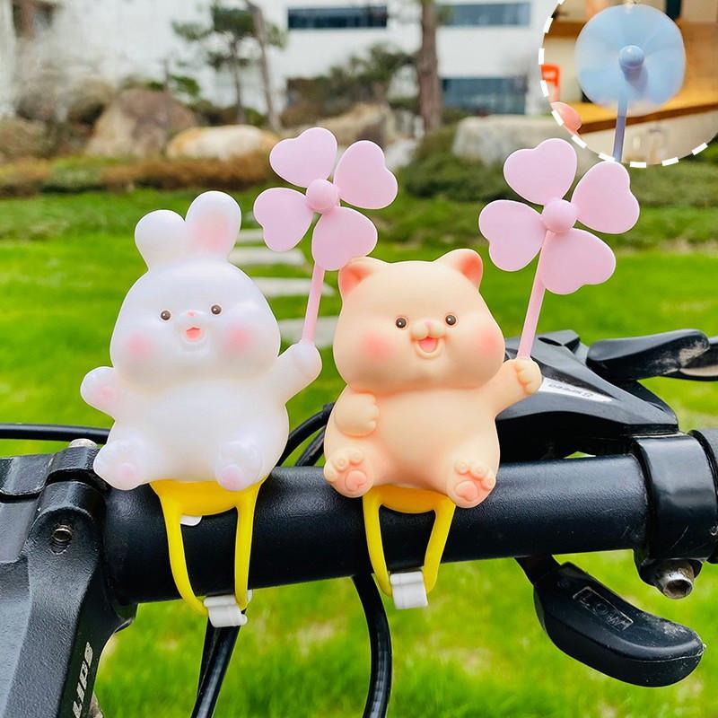 Adorable Cartoon Pig Windmill Plush Cute Car Decoration Creative Small Gift