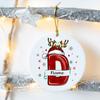 Custom Name Christmas Family Party Ceramic Ornament Personalized Christmas Ornament Xmas Gift Drop Ornaments Decor