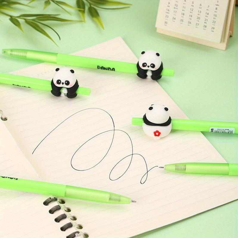 36pcs Panda Soft Rubber Panda Press Neutral Pen 0.5mm Mechanical Student Cartoon Prize Pen Stationery Neutral Pen Student Stationery Writing Pen
