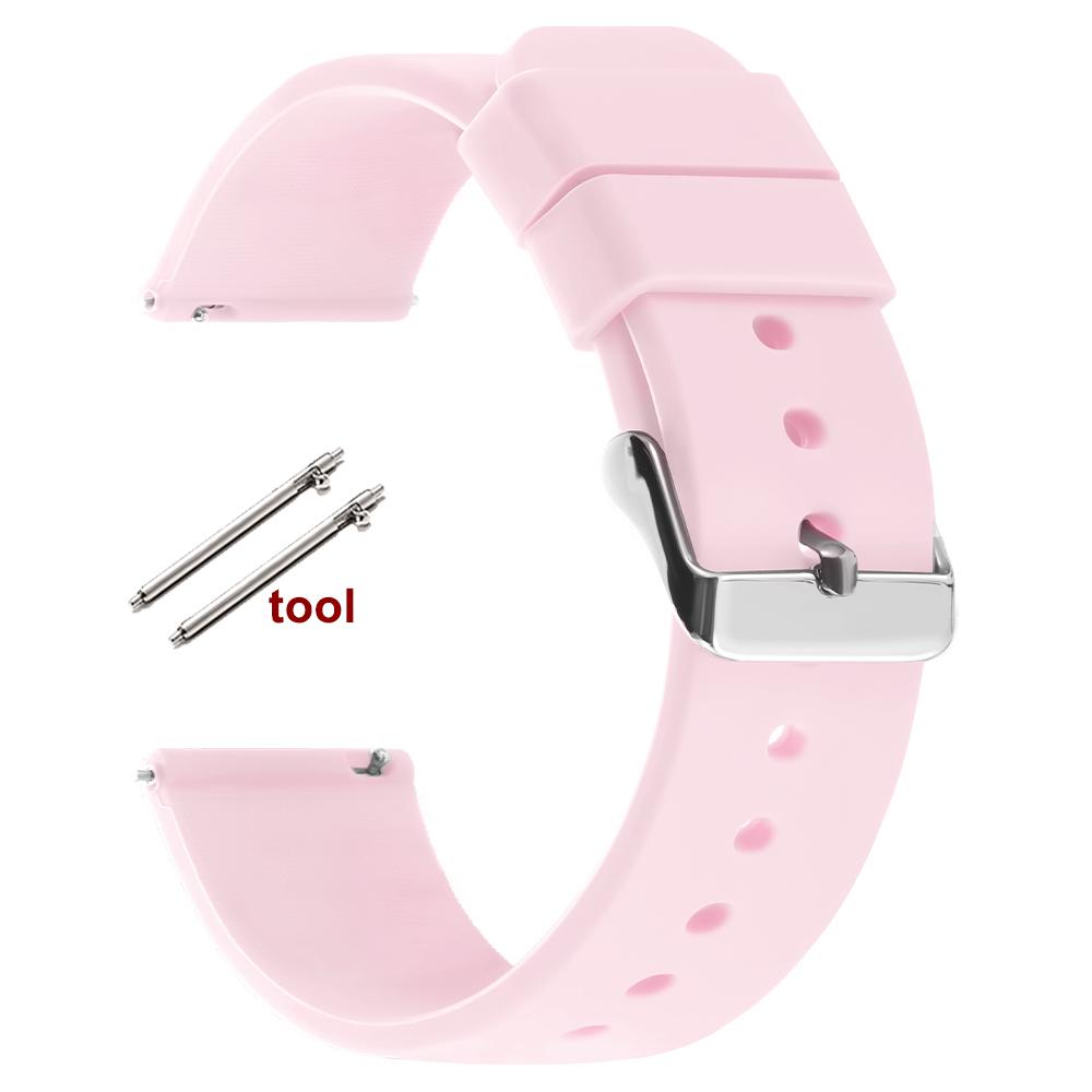 Soft Silicone Watch Strap 16mm 18mm 20mm 22mm 24 for Omega Wristband Quick Release Candy Color Watchbands for Men Women Bracelet