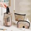 Heart-Shaped Makeup Bag Large Capacity Mesh Storage Bag Portable Travel Toiletry Bag