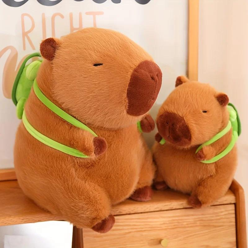 23cm/9.05in Cute Capybara Plush Toys Capibara Anime Fluffty Toy Doll Stuffed  Perfect Gift For Kids Birthday Party Supply