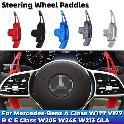 Car Steering Wheel Paddle Shifters Aluminum Shift Paddle For Mercedes-Benz A Class W177 V177 B C E Class W205 W246 W213 GLA