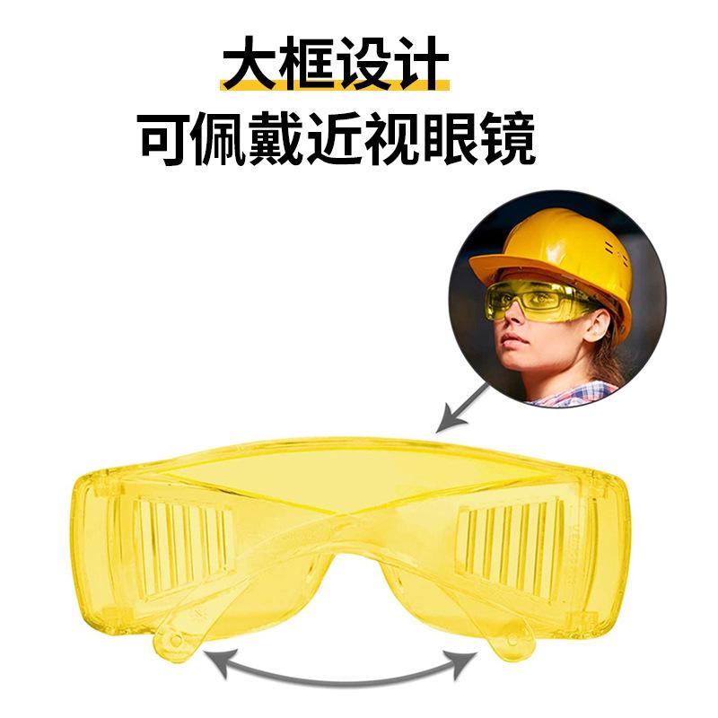 High-definition transparent anti-fog goggles, windproof, sandproof, splashproof, dustproof, insect-proof, anti-grinding and cutting protective Transparent lenses