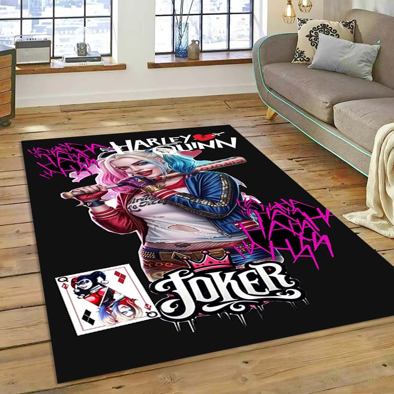 The Suicide Squad rug, inspired by the action movie, is suitable for living rooms, bedrooms, bedside areas, balconies, and other 60x90cm
