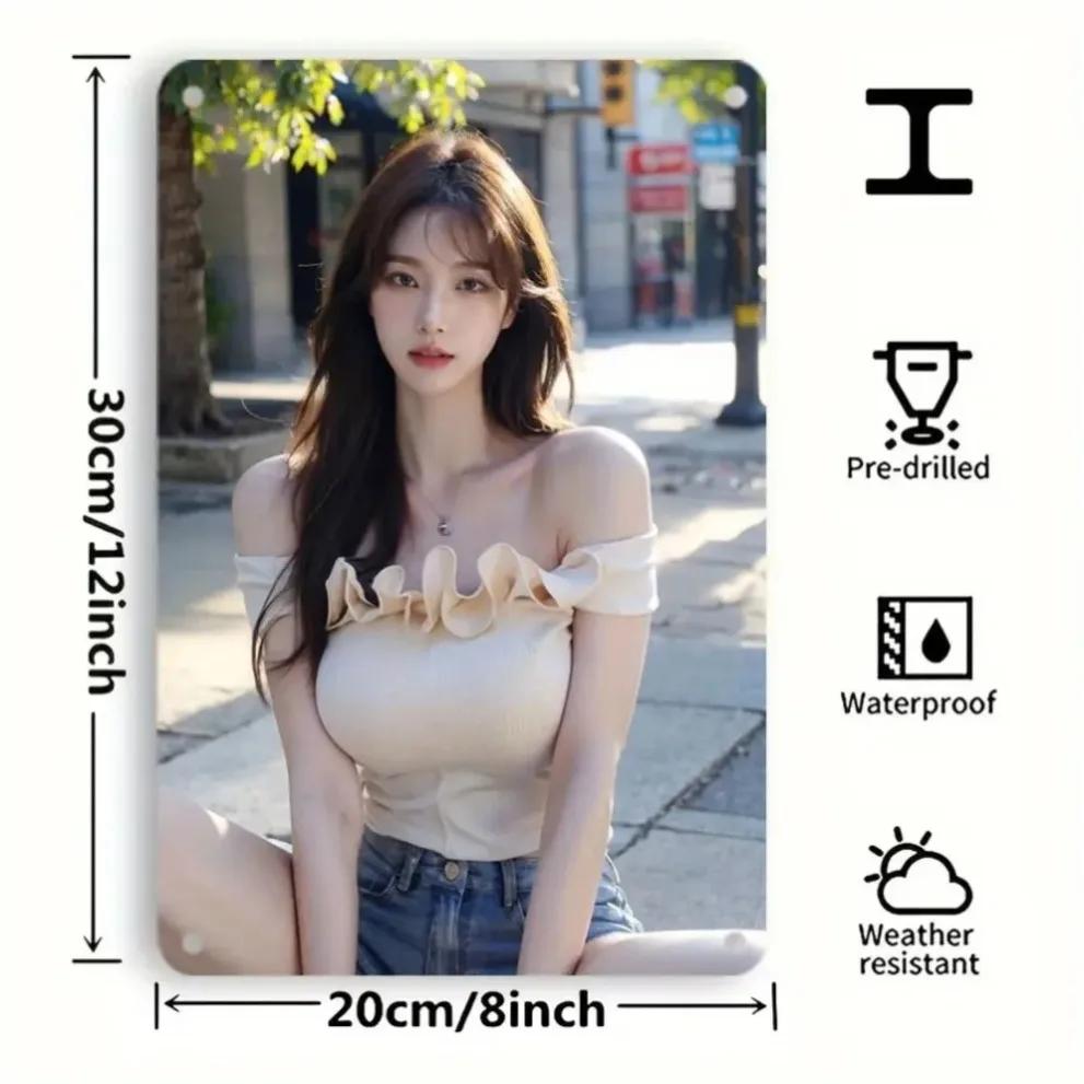 Vintage Metal Tin Sign - Retro Wall Art Decor for Home Kitchen Bar Cafe Bathroom