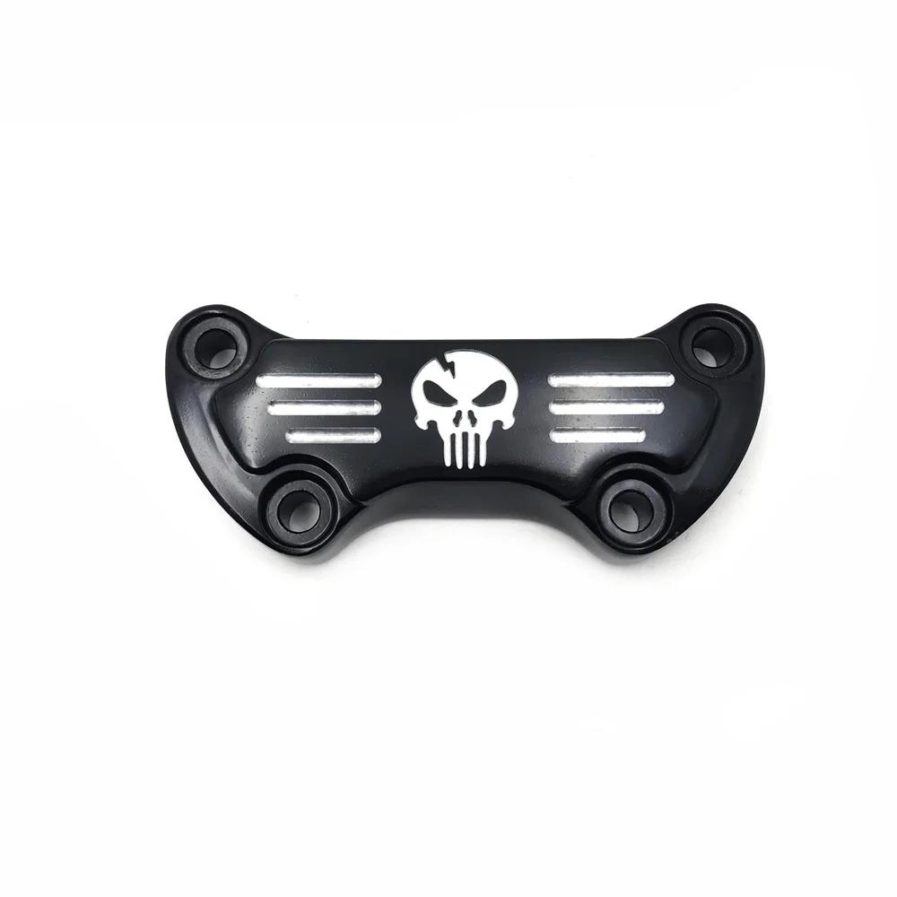 Motorcycle Pars Scalloped Handlebar Riser Clamp for Harley Davidson Sportster 1200 Low Rider FXRS