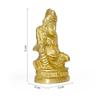 Lord Kuber Brass Statue for Home Temple | Product Dimensions - 2 X 3 X 5 Cm, Wedding
