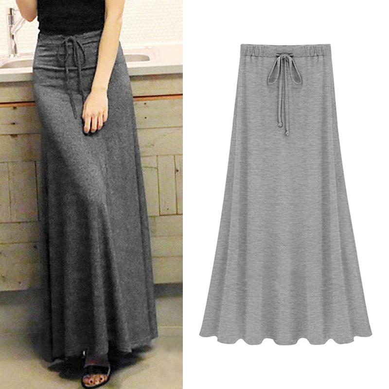 Split Skirt Women's Spring and Autumn Long Skirt Modal Strap A-line Skirt Slim Long Skirt Skirt