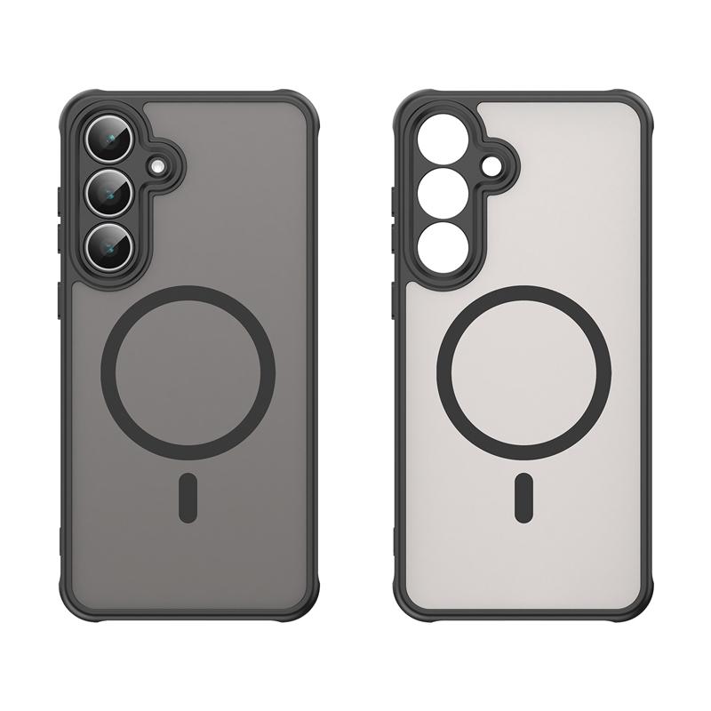 For Samsung Galaxy S25 FE Case Semi-Transparent Frosted Matte PC+TPU Anti-fingerprint Translucent Cover for Galaxy S25 Fe