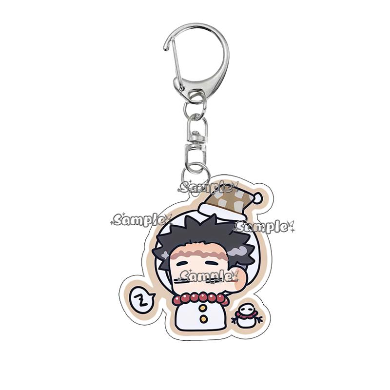 Double-sided Printing Anime Kochou Shinobu Tomioka Giyuu Tanjiro Kamado Nezuko Keychain Acrylic Pendant Charm Fans Gifts Jewelry
