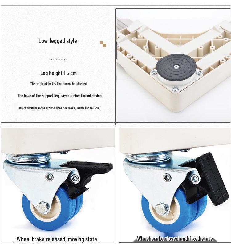Universal Dishwasher Elevation Base with Mobile Wheels (Available in 8, 10, 14, 15, and 16 Sets)