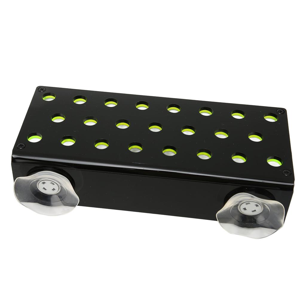 Coral Frag Rack Fluorescent Green 23 Plug Holes Suction Cup Fixing Acrylic Coral Holder for