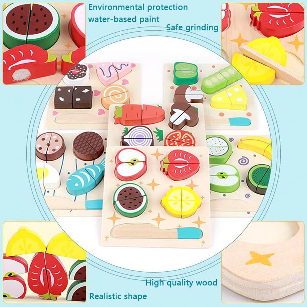 Flaches Obst- und Gemüsespielzeug für Kinder