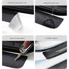 4pcs Car Threshold Strip Stickers Anti-Scratch Sticker Door Sill Car Accessories for Morris Garages MG ZS HS Logo Car Door Sill
