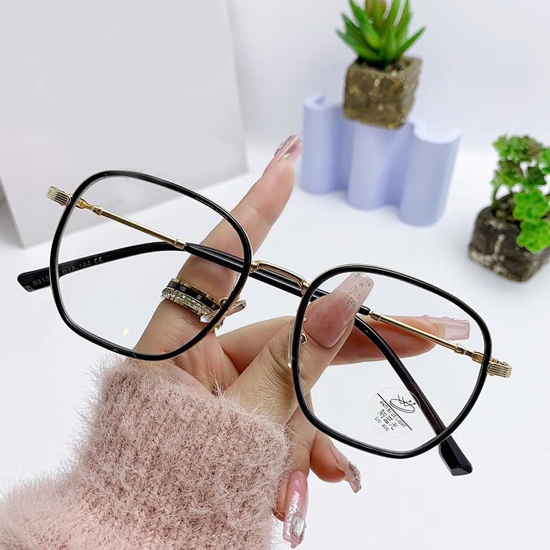 TR90 Women s Trendy Large Frame Anti-Blue Light Slimming Glasses - Korean Style, Super Light