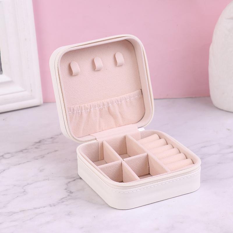 Candy Color Jewelry Organizer Display Storage Box Travel Earrings Necklace Ring Holder Jewelry Case Boxes