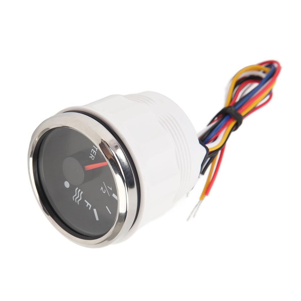 52MM Water Level Gauge DC9 to 32V 0 to 190 Ohm E‑1 2‑F Pointer Water Level Gauge with Backlight for RVs Yachts Fishing