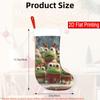Christmas Decoration Fireplace Hanging Stocking 1pc, Christmas Frog Halloween Devil Decorations Christmas Stocking Candy