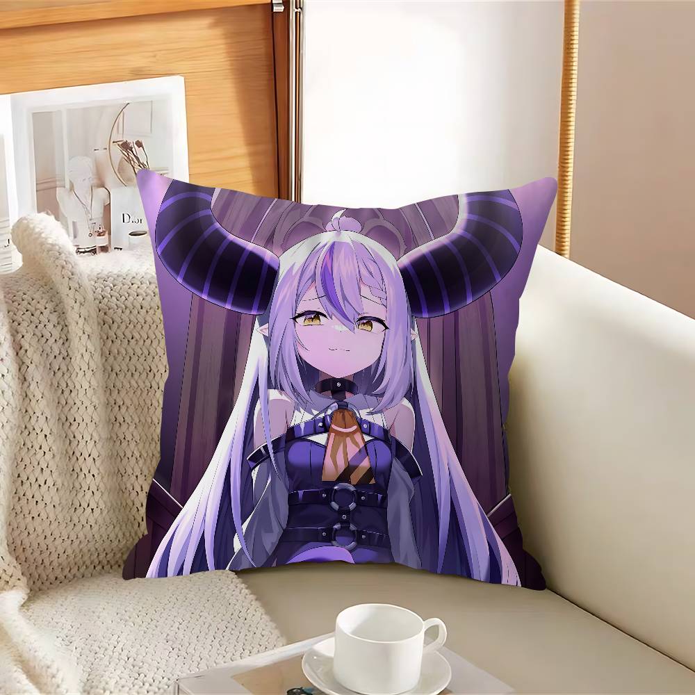 Hololive L-a D-Darknesss Kissenbezug Abnehmbarer Waschbarer Kissenbezug – Ganzjährig Weiches Leinen