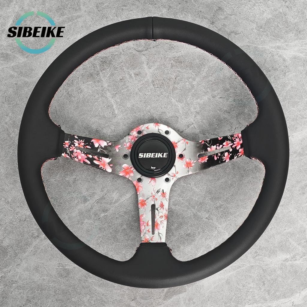 JDM Sakura Flower Spoke Steering Wheel 14inch Modified Car Sports Drift Steering Wheel for Universal