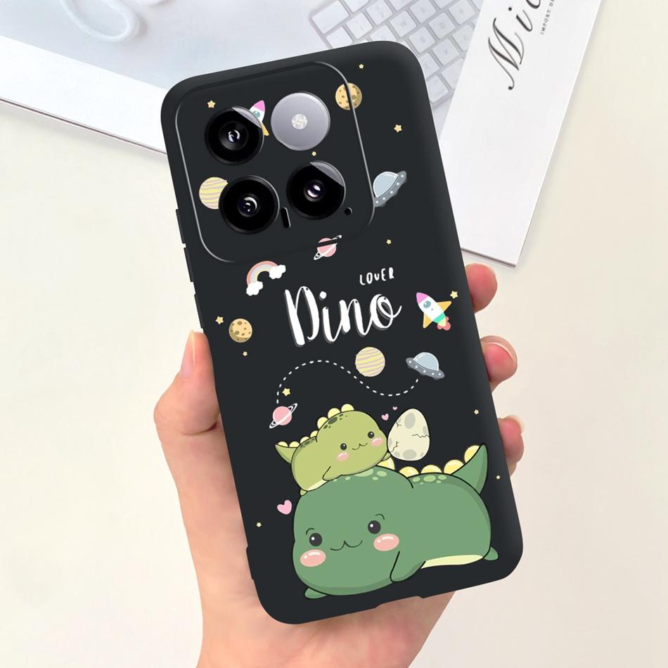 For Xiaomi 14 Phone Case Xiaomi Mi 14 5G Mi14 2024 Cute Cat Cartoon Jelly Silicon Soft Protective Back Cover