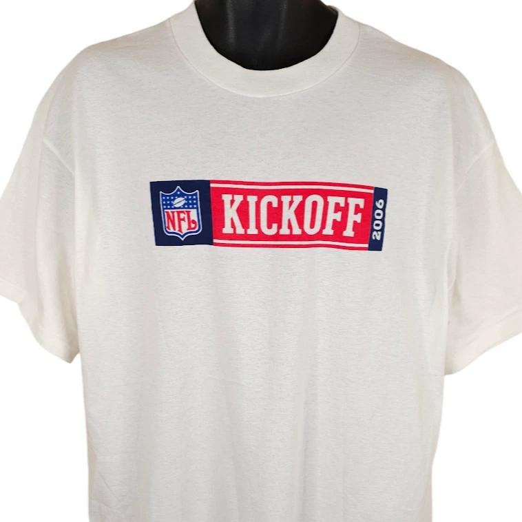 Vintage NFL Kickoff T Shirt Mens Size XL White Y2K 2006 Football Season XL
