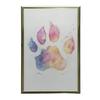 Poster Paw Print In Colors Poster Paw Print In Colors, 30X40 Cm, Unframed, Premium Canvas On Stretcher