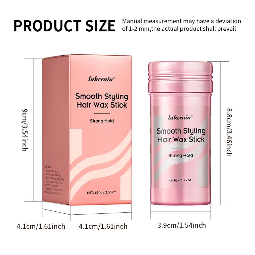 Hair styling wax stick, naturally fluffy and non-greasy, can manage loose hair.