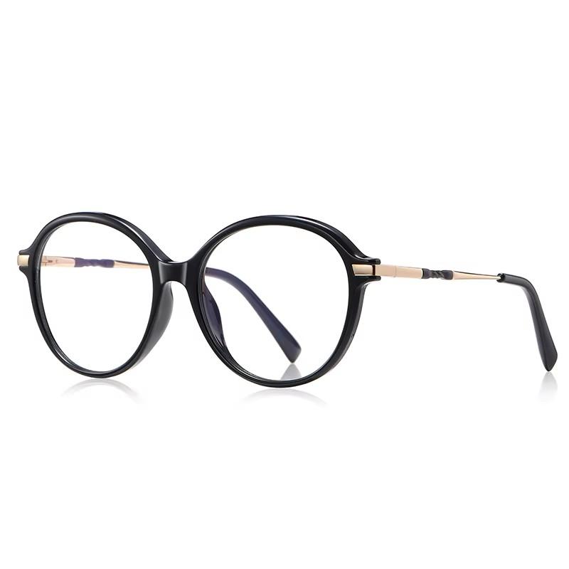 TR90 Round Optical Glasses Anti Blue Light Photochromic for Women Men Prescription Eyewear Shortsighted Hyperopia