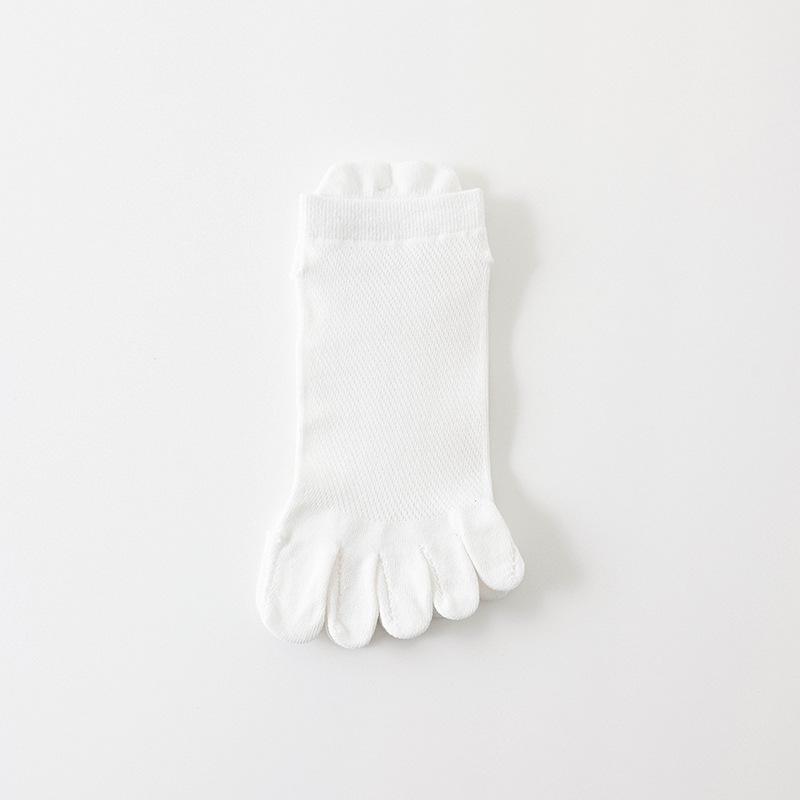 Men's Summer Thin Pure Cotton Boneless Short Socks, Sweat-absorbing Mesh Breathable, Antibacterial and Deodorizing Toe Separation Socks