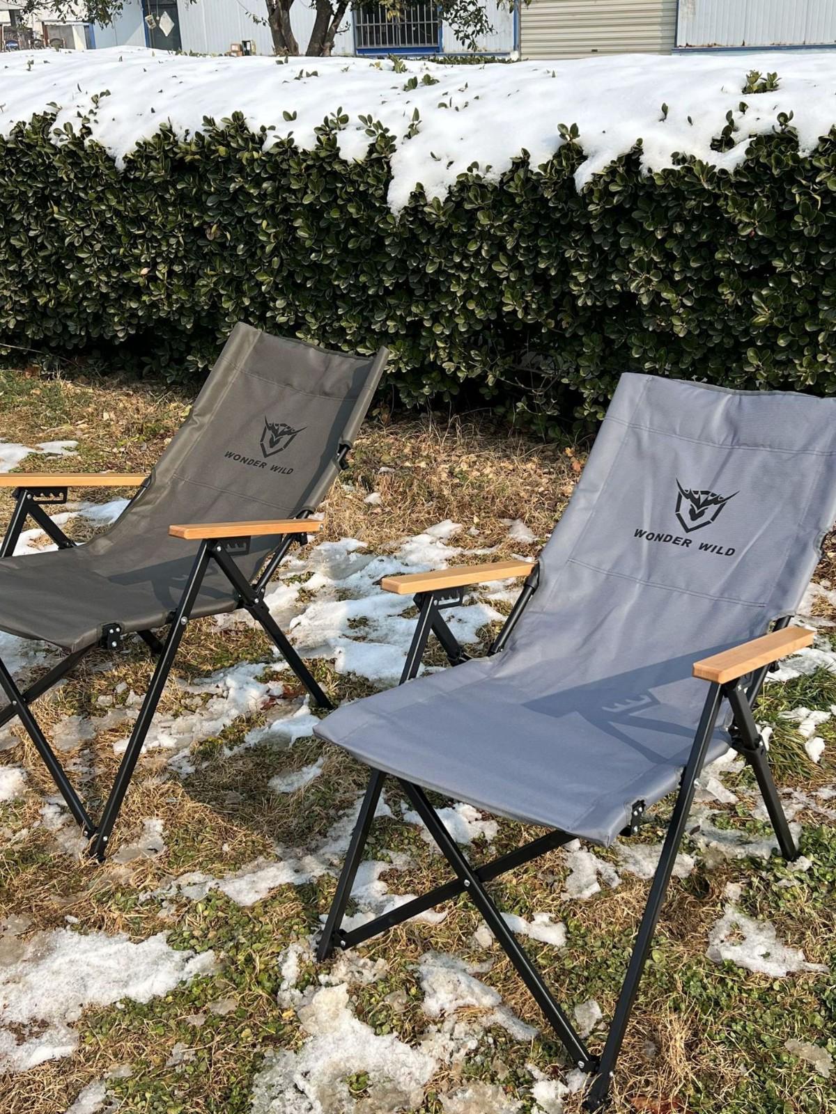 Aluminum Alloy Folding Chair: Portable, Adjustable, for Outdoor Lounge, Picnic & Fishing.
