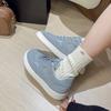 Fashion 2025 New Autumn Women's Low Cut Casual Walking Outdoor Lace Up Flat Shoes Women's Fashionable Sports Kawaii Shoes Sneakers